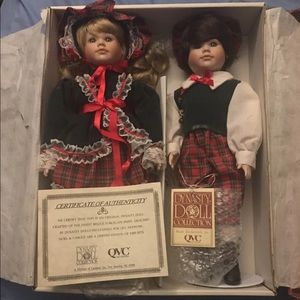 dynasty doll porcelian noel & carole brand new